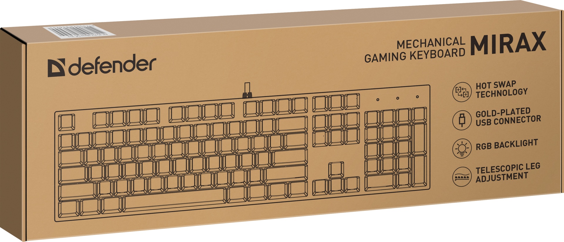 Клавиатура Defender Mirax GK-352 черный