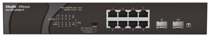 Коммутатор Ruijie Reyee RG-ES110GDS-P