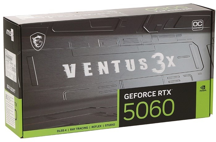 Видеокарта MSI RTX 5060 Ventus 3X OC/RTX 5060 8G VENTUS 3X OC 8 Гб