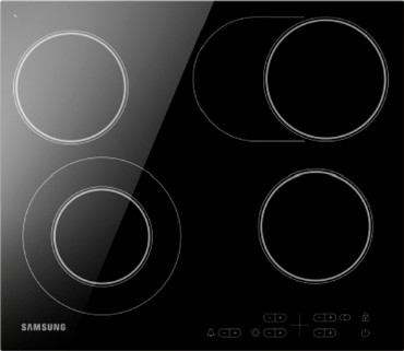 Варочная поверхность Samsung NZ64T3516QK/WT  черная
