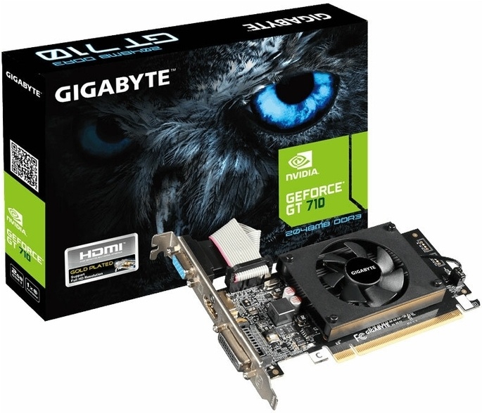 Видеокарта Gigabyte GeForce GT 710 GV-N710D3-2GL 2GB