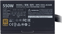 Блок питания Cooler Master MWE Bronze 550 V2 MPE-5501-ACABW-EU 550W