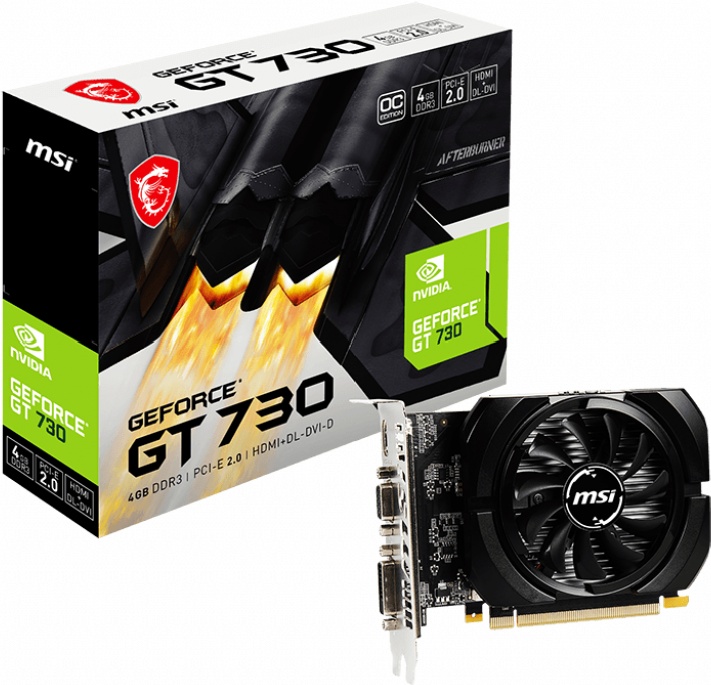 Видеокарта MSI GeForce GT 730 N730K-4GD3/OCV1 4Gb