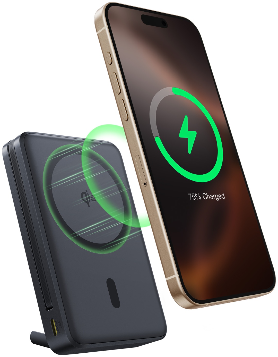 Внешний аккумулятор Baseus Nomos Qi2 10000 мАч черный