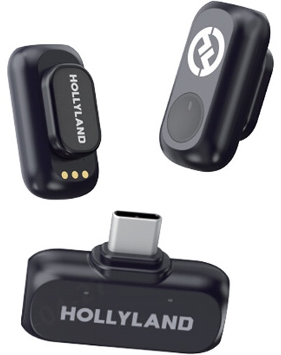 Микрофон Hollyland LARK A1 Mini Duo USB-C черный