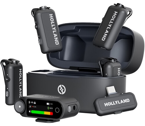 Микрофон Hollyland LARK MAX 2 Combo 4-Person черный