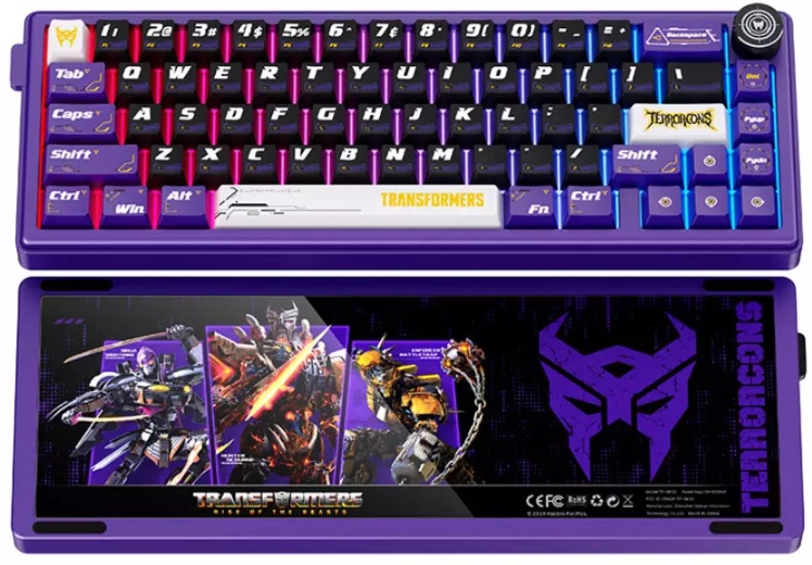 Клавиатура Transformers TF-GK02, фиолетовая