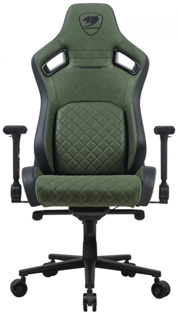 Игровое кресло Cougar Defensor S Army, зеленое