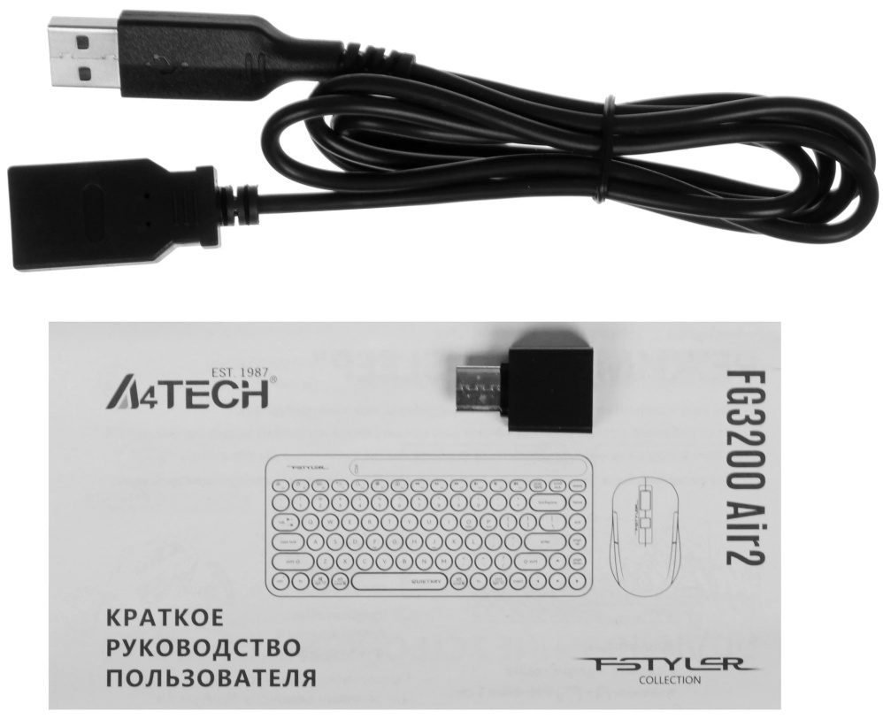 Клавиатура A4Tech FG3200 Air 2 серый