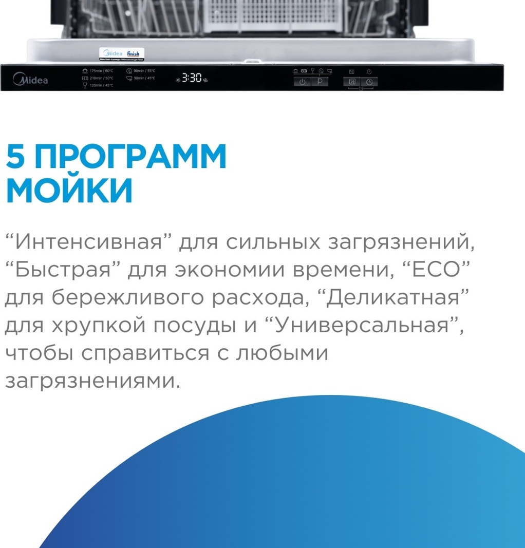 Посудомоечная машина MID60S060-C стальной