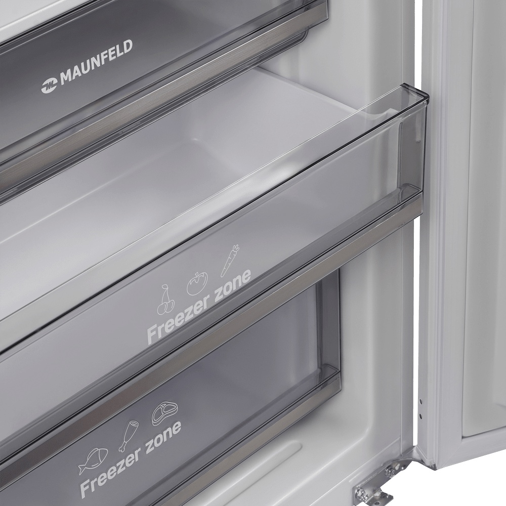 Холодильник MAUNFELD AUNFELD MBF193NFW1GR Inverter белый