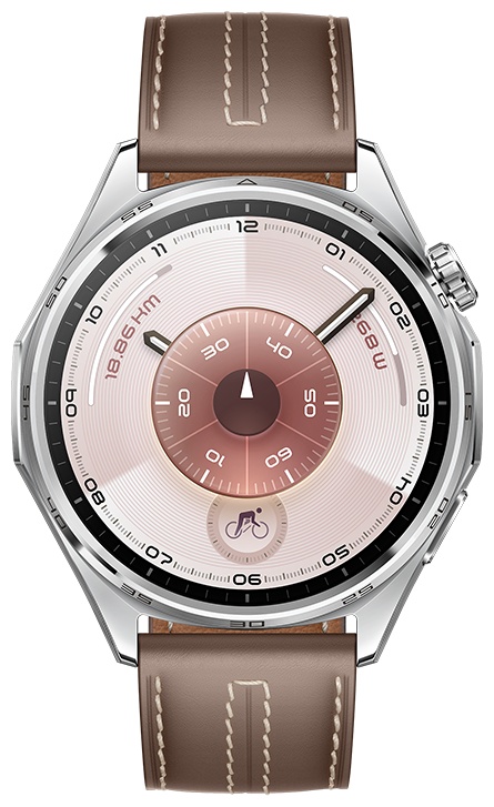 Смарт-часы Huawei WATCH GT 6 46 мм серебристый-коричневый