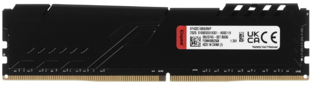 Оперативная память Kingston FURY Beast Black (KF432C16BB/8WP) 8 Гб