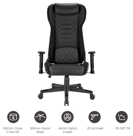 Игровое кресло Eco Estelar Moon, черный