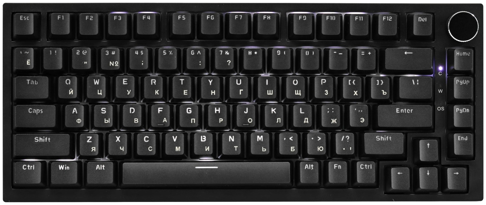 Клавиатура Ajazz AK820 Red Switch, черная