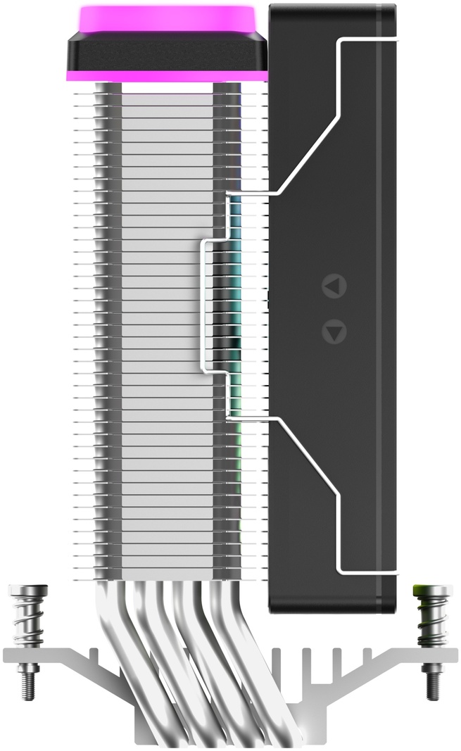 Кулер для процессора Ocypus Delta A40 SE BK ARGB Delta-A40-BK1AAWN00S-GL, черный