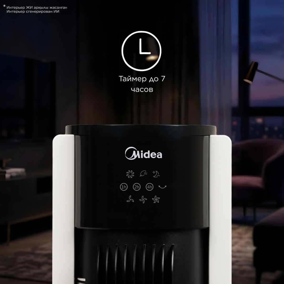 Вентилятор Midea FZ10-19BRA белый, черный