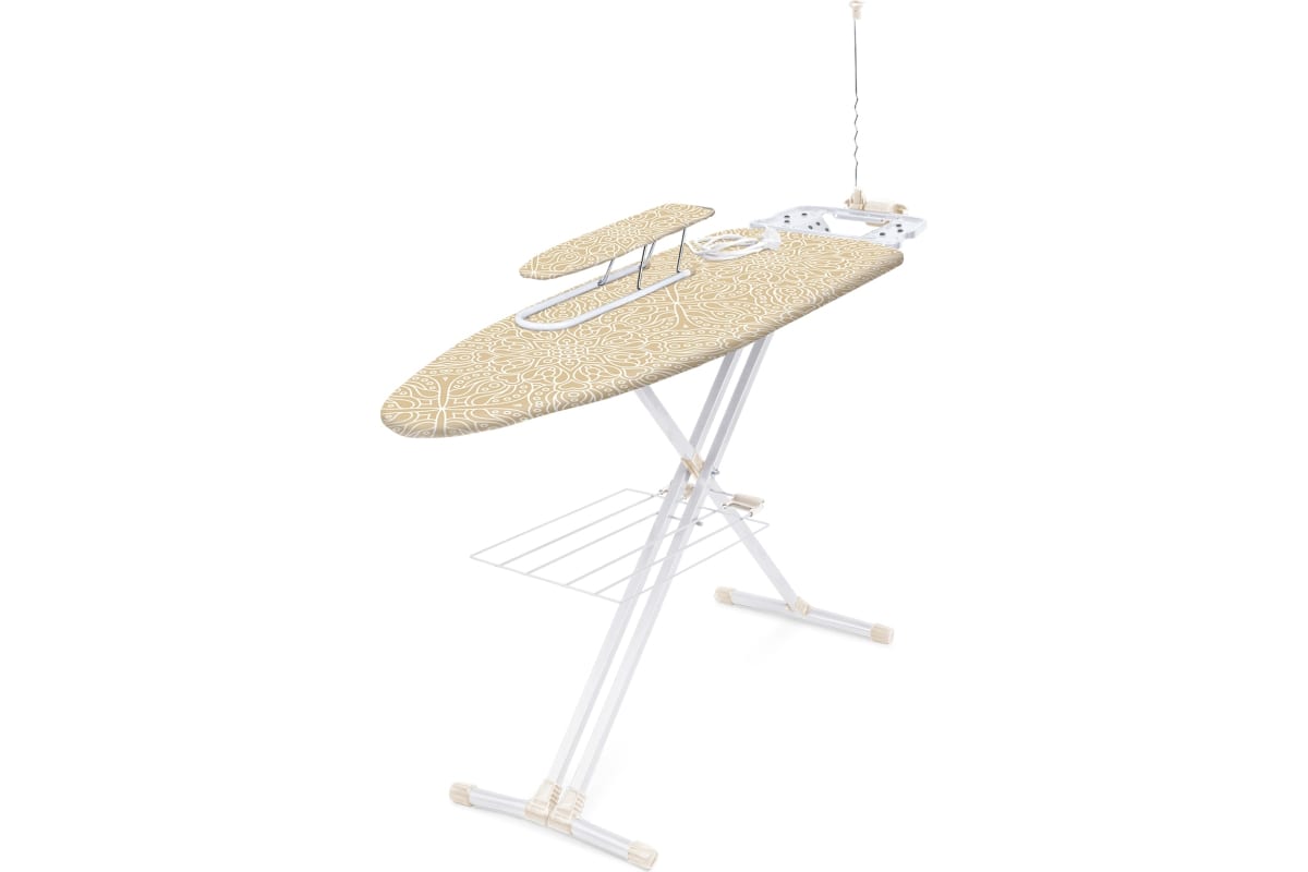 Гладильная доска Nika 9 НТ9/8 с узорами, золотистая