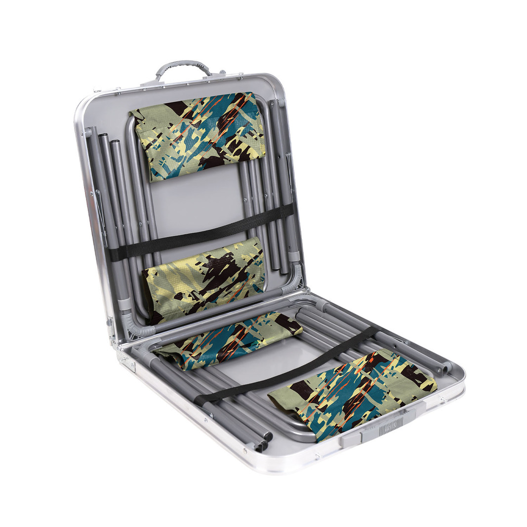 Комплект походной мебели Nika ССТ-К2/8 металлик, камуфляж саванна