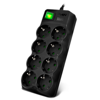 Сетевой фильтр Sven SF-08E-16 8 розеток 3 м черный