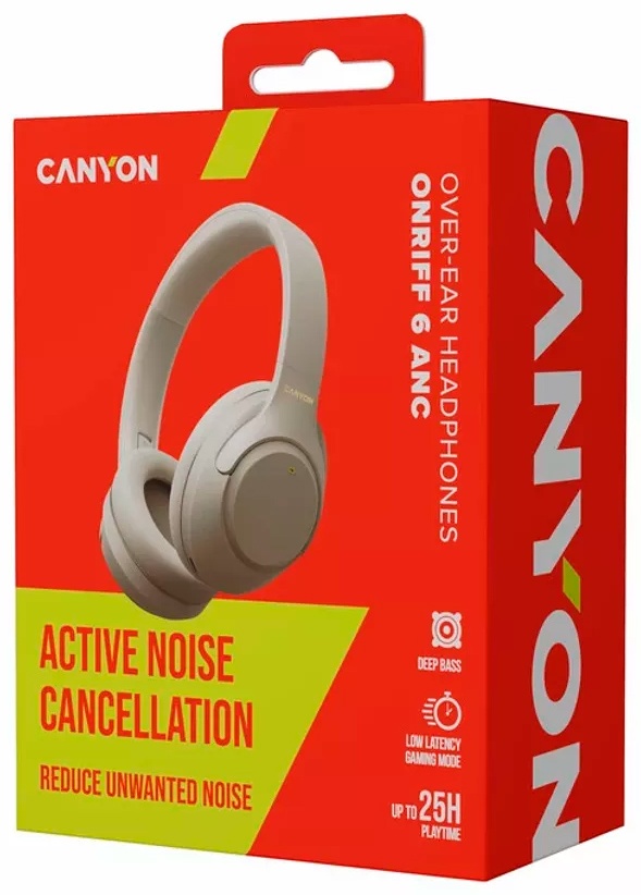 Наушники Canyon OnRiff 6 ANC серый