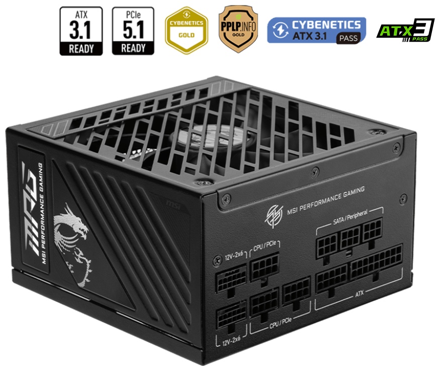 Блок питания MSI MPG A850GS PCIE5 850 Вт