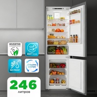 Холодильник GRAND GNBF-246NFFO белый