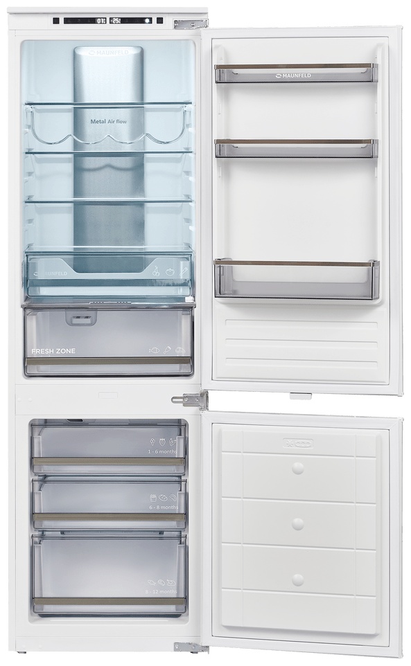 Холодильник MAUNFELD MBF177NFFWGR Inverter белый