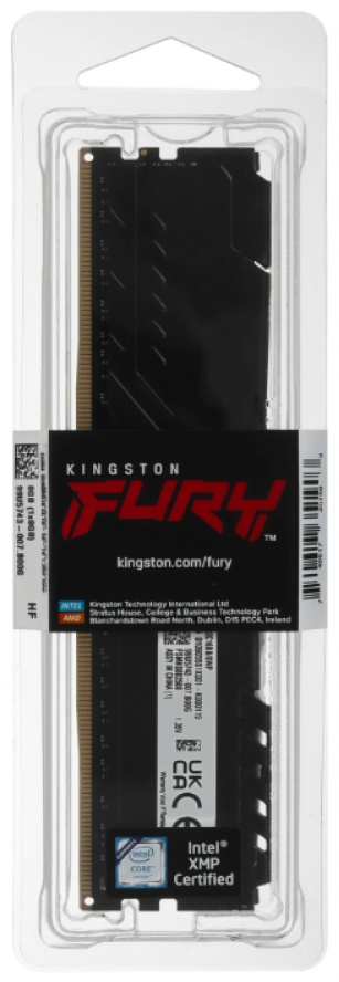 Оперативная память Kingston FURY Beast Black (KF432C16BB/8WP) 8 Гб