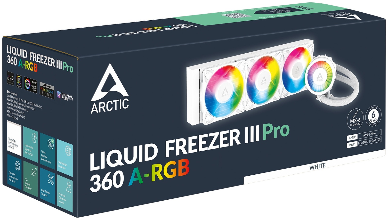 Кулер Arctic Liquid Freezer III Pro 360 A-RGB (White) ACFRE00188A