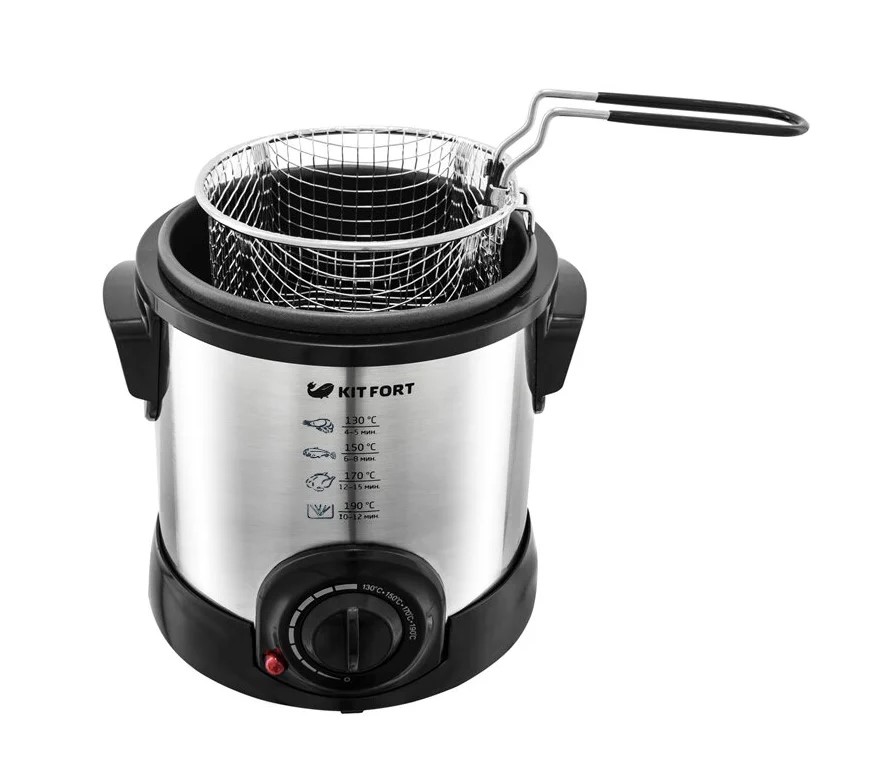 Фритюрница Kitfort KT-2009 серебристая