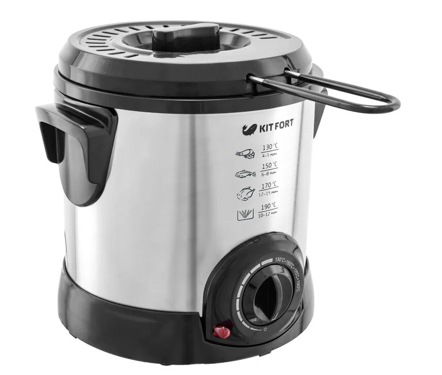 Фритюрница Kitfort KT-2009 серебристая