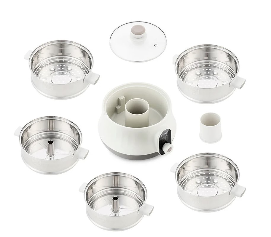 Пароварка Kitfort КТ-2035 серебристая