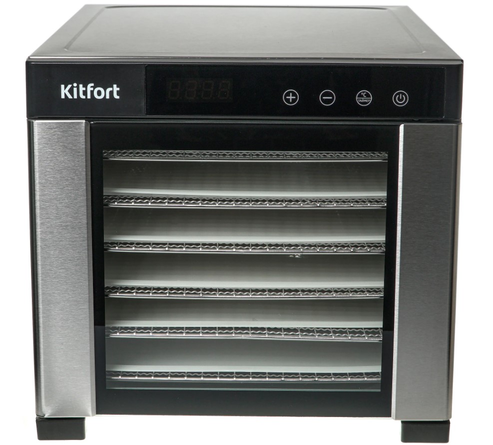 Сушилка для фруктов и овощей Kitfort КТ-1911 серебристая