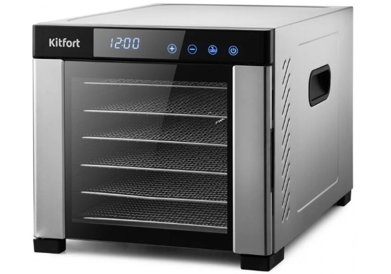 Сушилка для фруктов и овощей Kitfort КТ-1911 серебристая