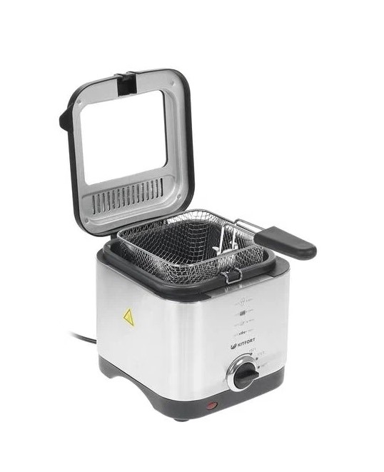 Фритюрница Kitfort КТ-2017 черно-серебристая
