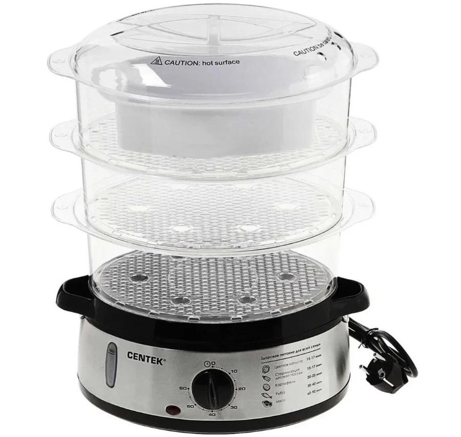 Пароварка Centek CT-1457 черная
