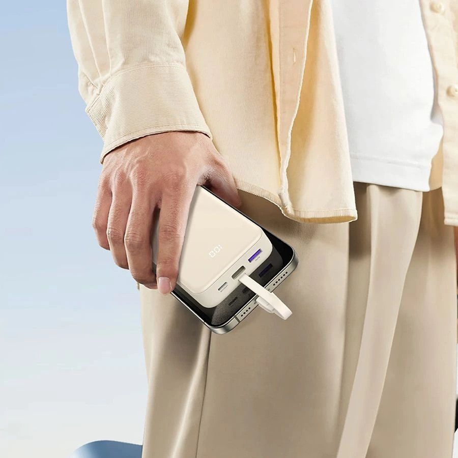 Внешний аккумулятор Ugreen PB521 20000 мАч 30 Вт бежевый