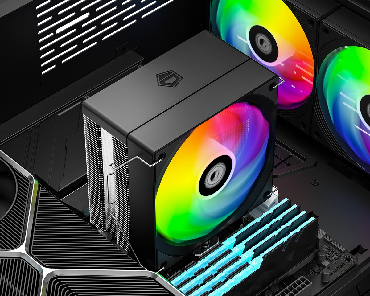 Кулер для процессора ID-Cooling SE-214-XT V2 ARGB, черный