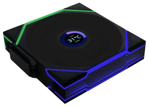 Вентилятор для корпуса LIAN LI UNI FAN TL 120 LCD Wireless ARGB Black, G99.12TLLCD1W1B.00