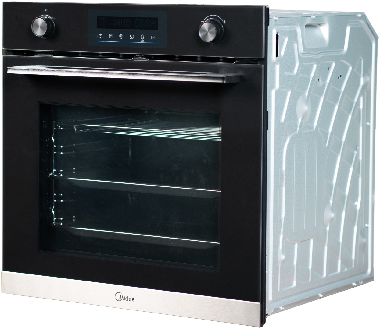 Духовой шкаф Midea MO78110 X черный, стальной