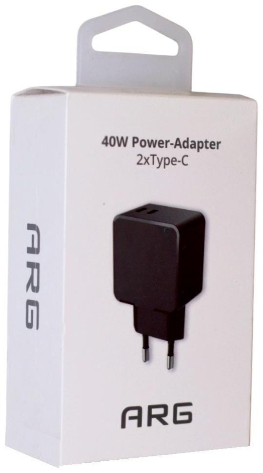 Зарядное устройство ARG ARGTB402 40W USB Type-C, USB черный