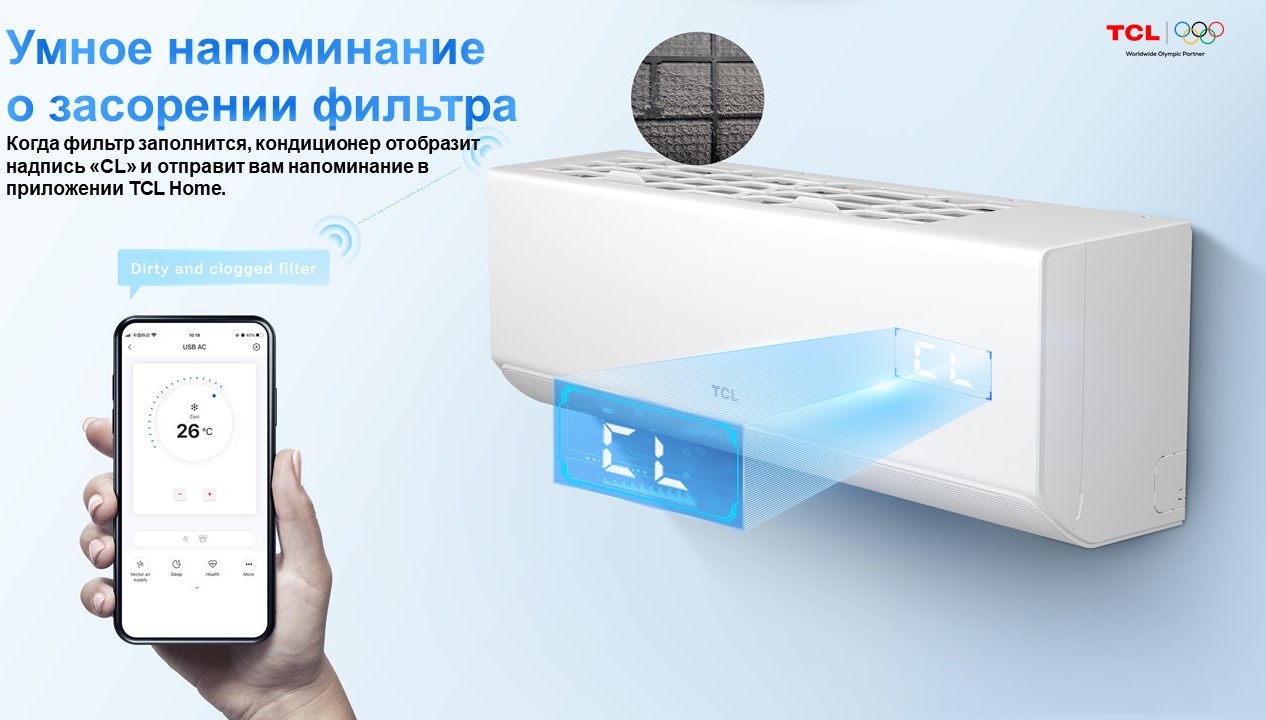 TCL BreezeIN Inverter WI-FI TAC-BR18HSV/TA белый + монтажный комплект