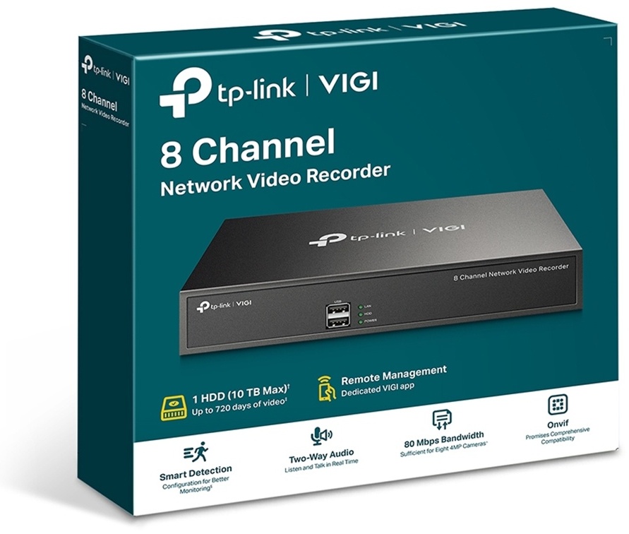 Видеорегистратор TP-LINK NVR (сетевой) VIGI NVR1008H