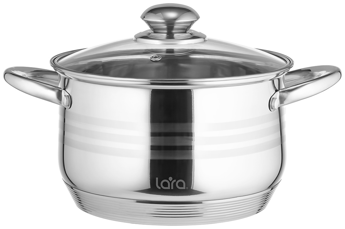 Кастрюля Lara LR02-582 3.9 л нержавеющая сталь