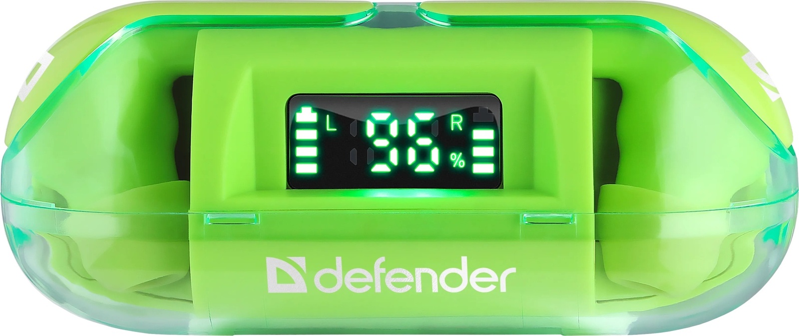 Наушники Defender Twins 916, зеленые