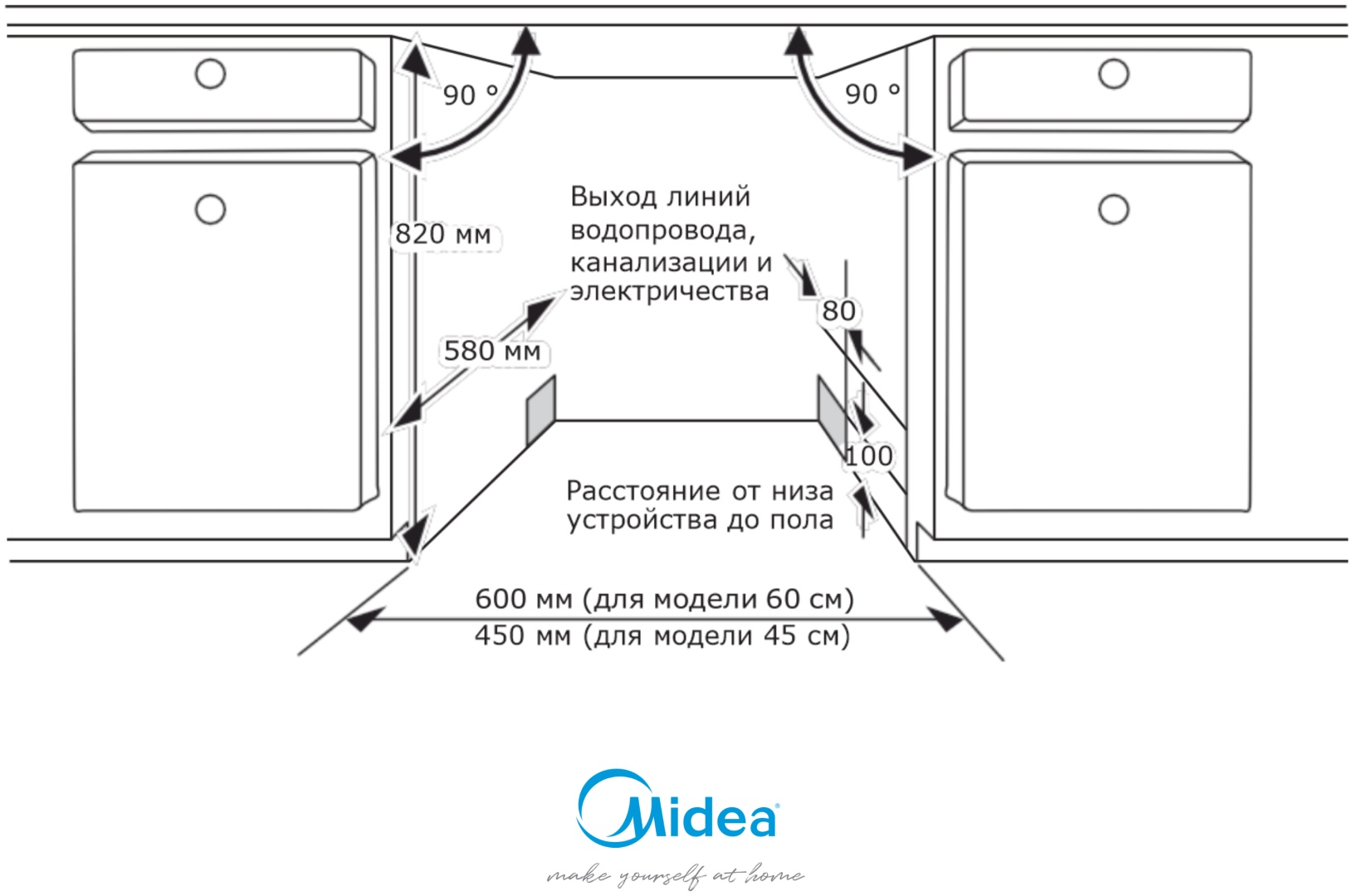 Посудомоечная машина Midea MDWB-6029TQ стальной