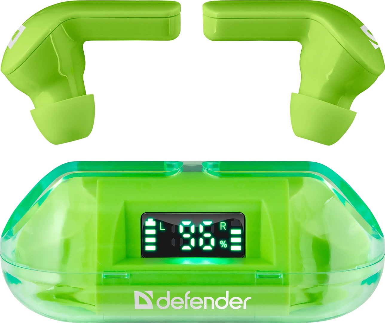 Наушники Defender Twins 916, зеленые