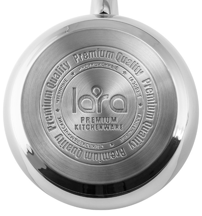 Сотейник Lara LR03-06 2.1л нержавеющая сталь