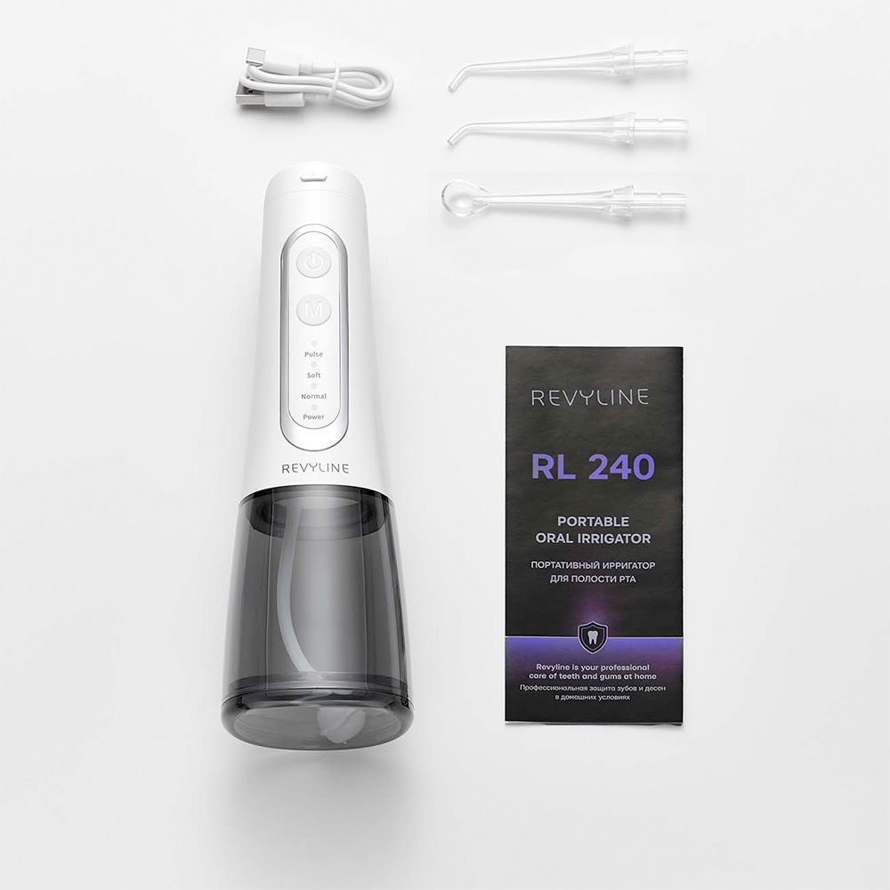 Ирригатор импульсный Revyline RL240 300 мл, белый